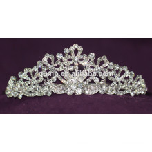 Qualitäts-Art- und Weiselegierungs-kundenspezifische glänzende Kristallbrautkrone-Hochzeits-Tiara